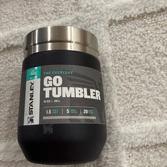 Stanley Black and Silver Go Tumbler 10 oz - Picture 1 of 3